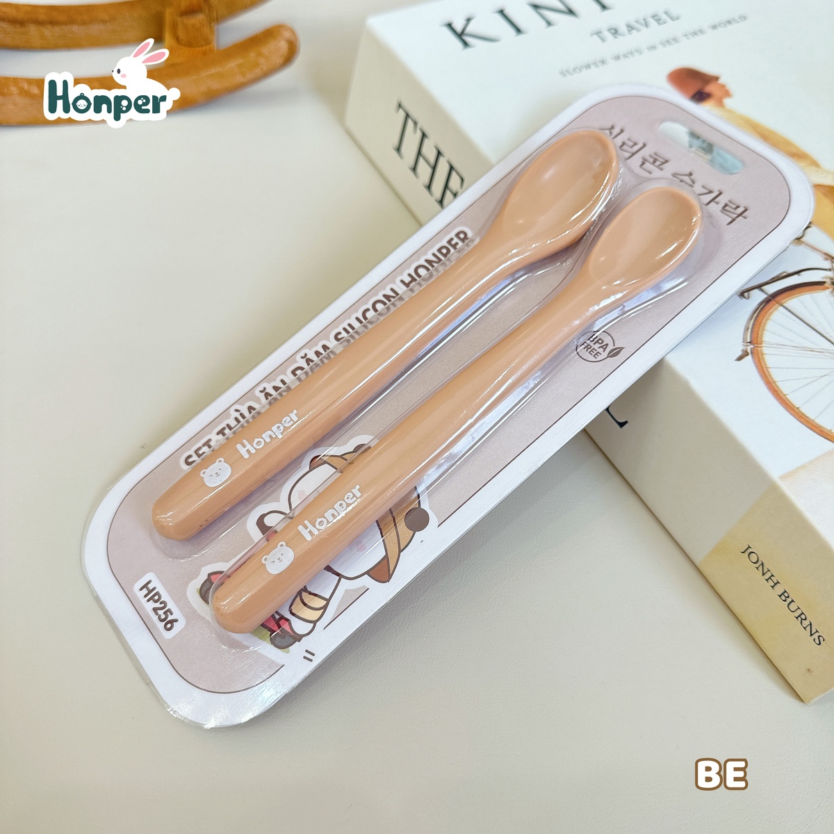 Set 2 thìa ăn dặm silicon Honper cán dài HP256 (Màu ngẫu nhiên) - hình 14