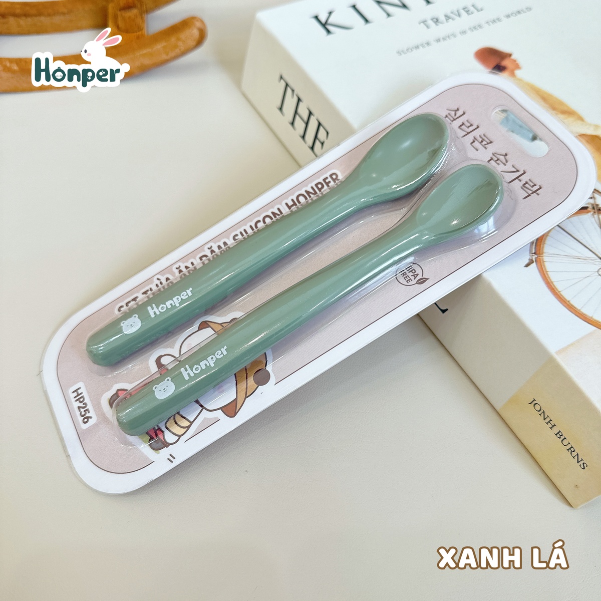 Set 2 thìa ăn dặm silicon Honper cán dài HP256 (Màu ngẫu nhiên) - hình 15