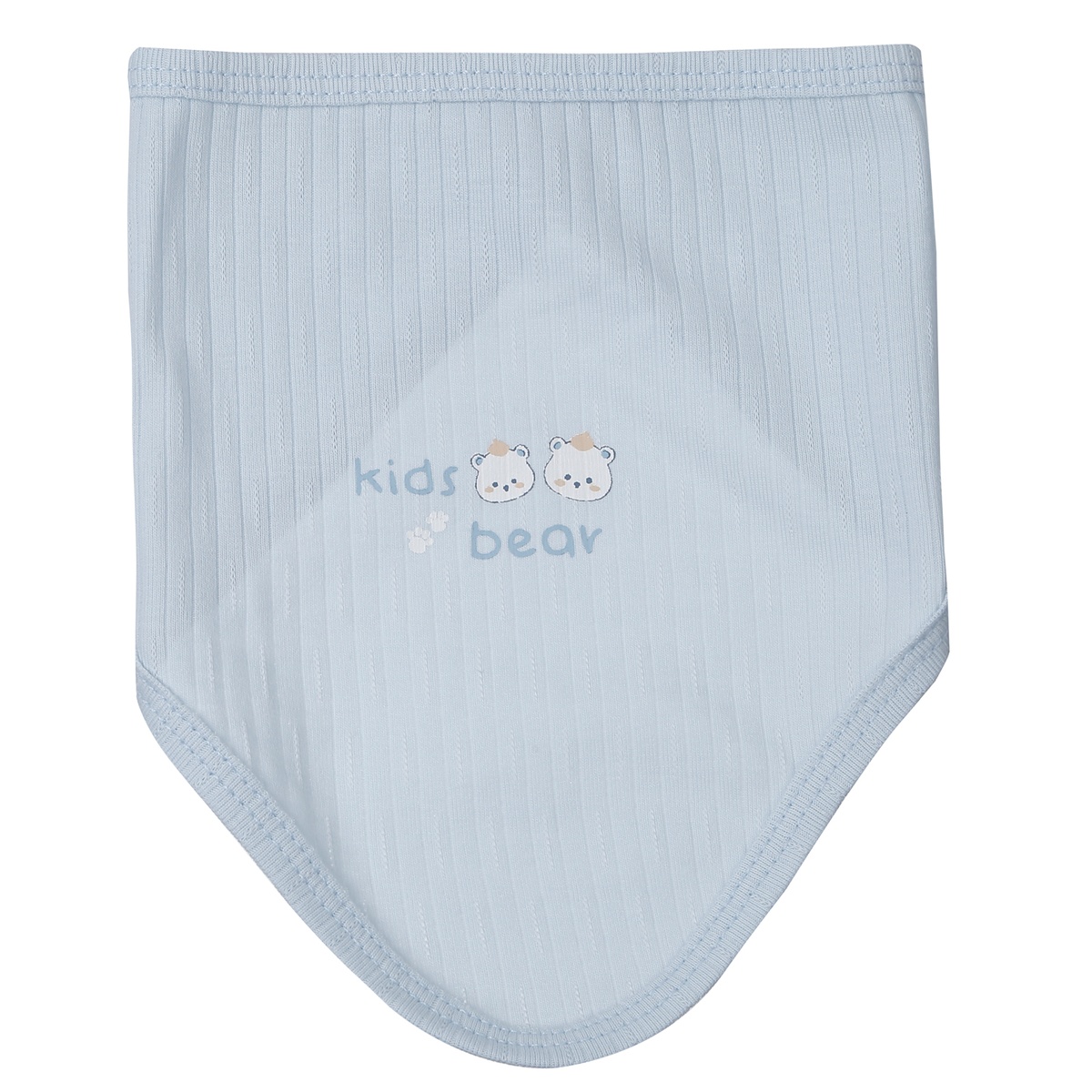 Set 2 yếm tam giác KidsPlaza kẻ tăm ND25T (Xanh) - mặt phải