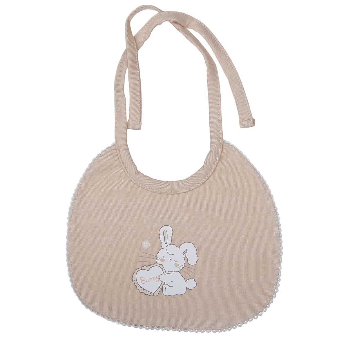 Set 2 yếm tròn KidsPlaza Otis ND26H (Be) - mặt phải
