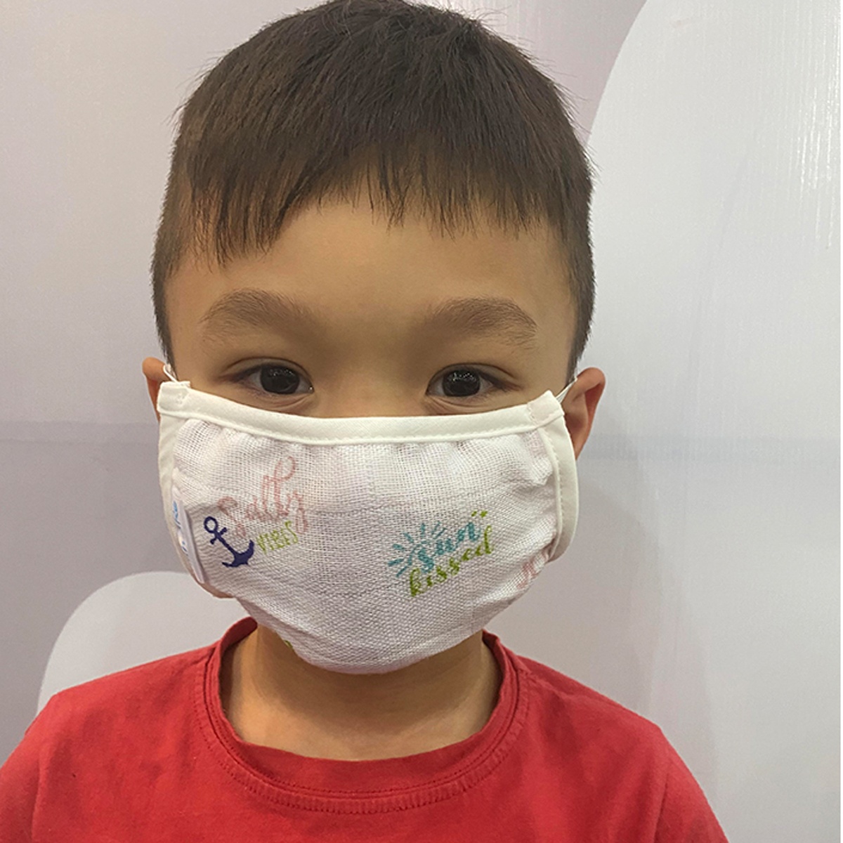  Set 3 Khẩu Trang Sợi Tre kháng khuẩn Mamaru (0-12M) - góc nghiêng