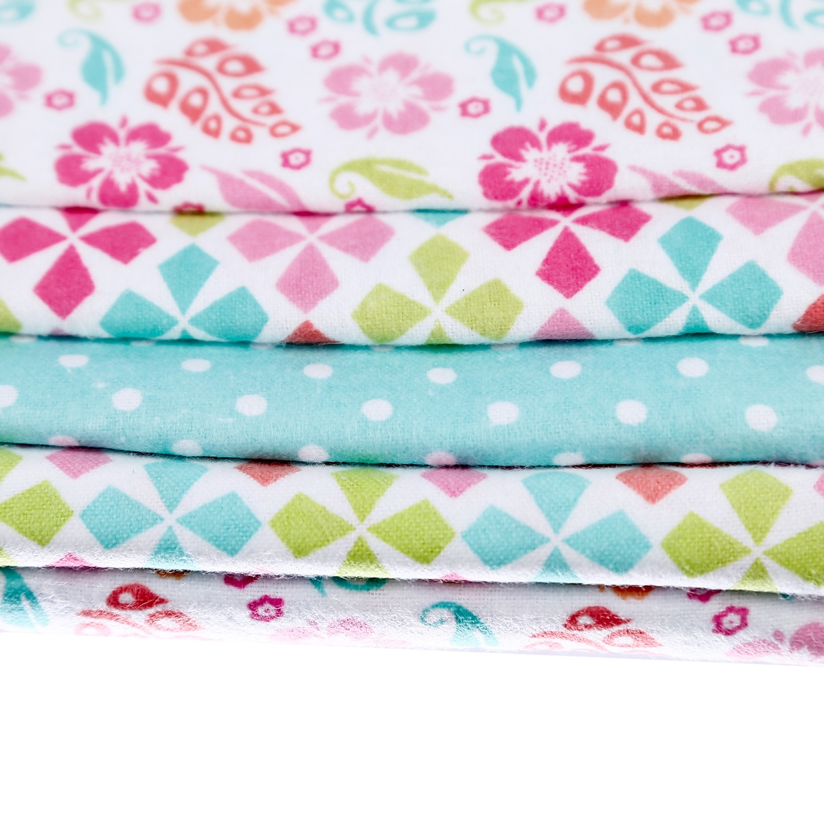 Set 4 chăn cho bé yêu flannel cotton MC- Hồng - mặt phải