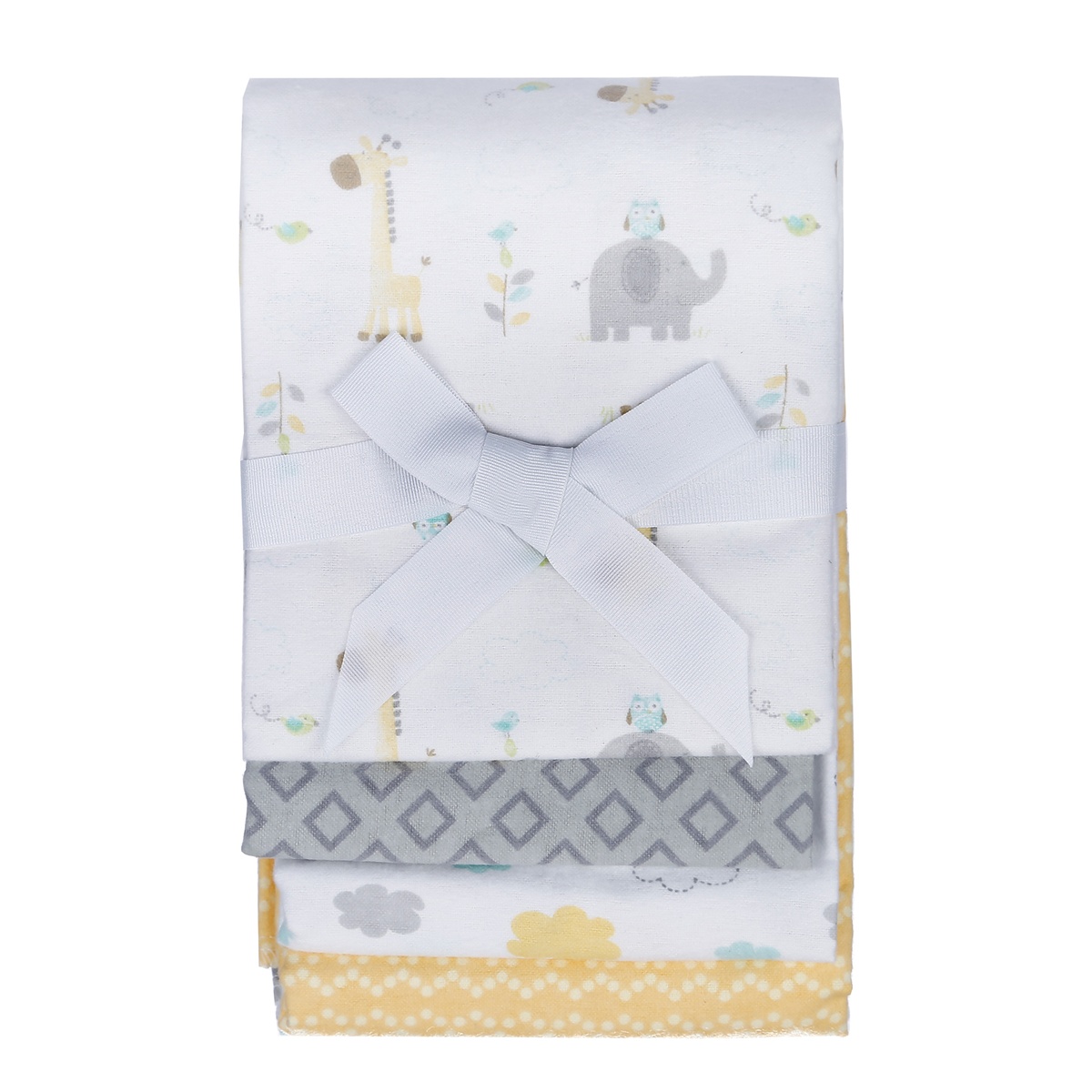 Set 4 chăn cho bé yêu flannel cotton MC- Hồng - mặt sau