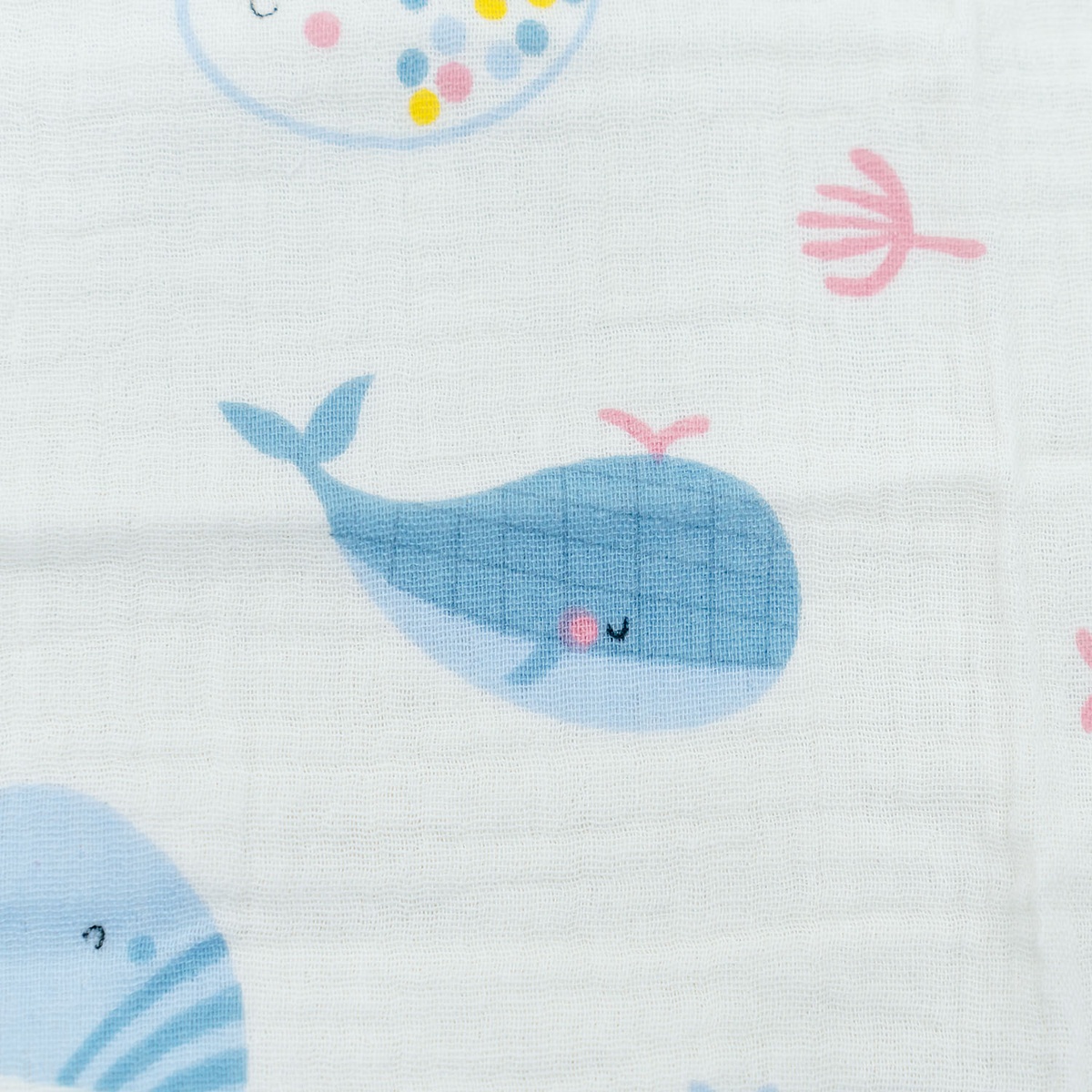 Set 5 khăn sữa Muslin Topkids 2 lớp AC25 (25x25) - mặt trái