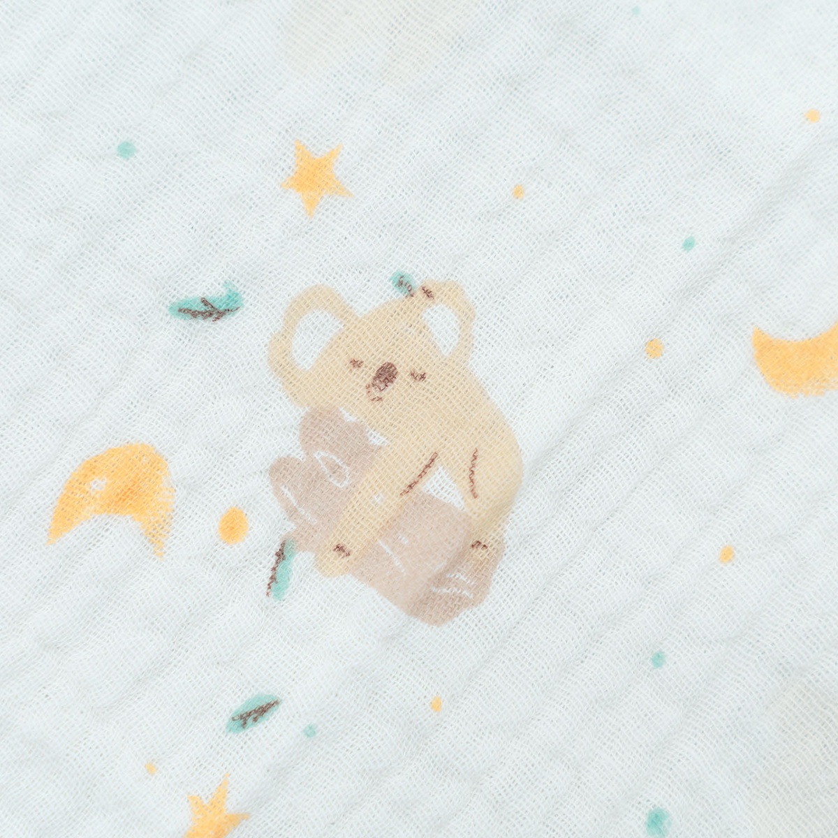 Set 5 khăn sữa Muslin Topkids 2 lớp AC25 (25x25) - mặt sau