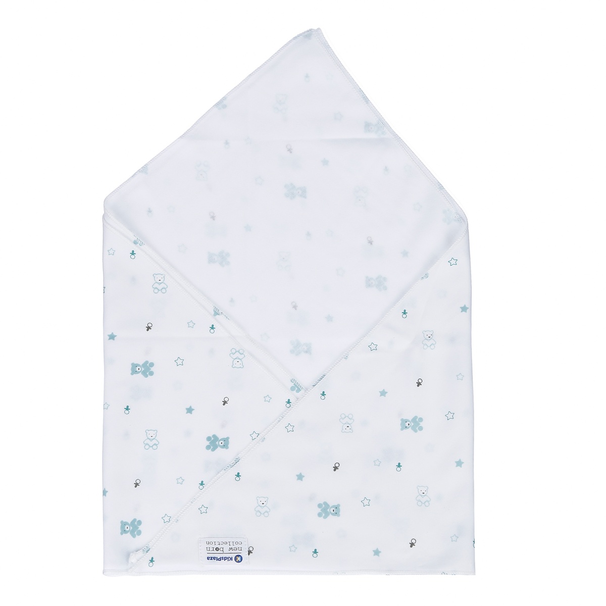 Set 5 tã chéo cotton KidsPlaza BA21 (Xanh ngọc) - mặt trái
