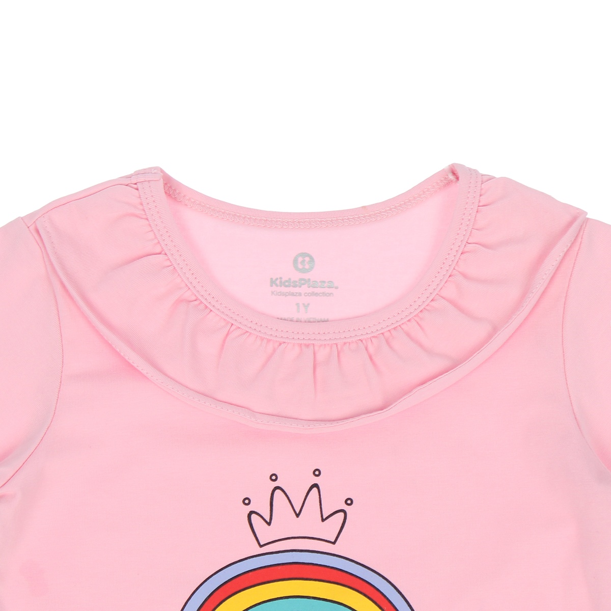 Sét áo và chân váy bé gái KidsPlaza in hình Cầu Vồng LN20T (Hồng) - mặt phải
