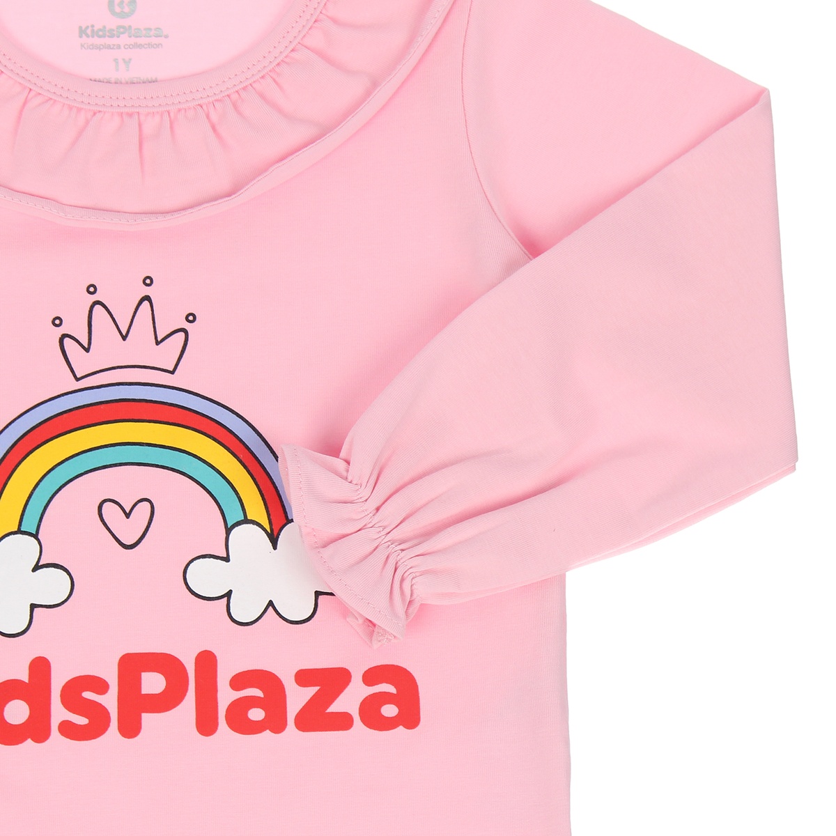 Sét áo và chân váy bé gái KidsPlaza in hình Cầu Vồng LN20T (Hồng) - mặt sau