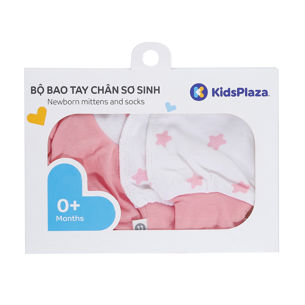 Set bao chân bao tay Otis cho bé gái in hình Ngôi Sao KidsPlaza ND21H (Trắng Hồng) - mặt sau