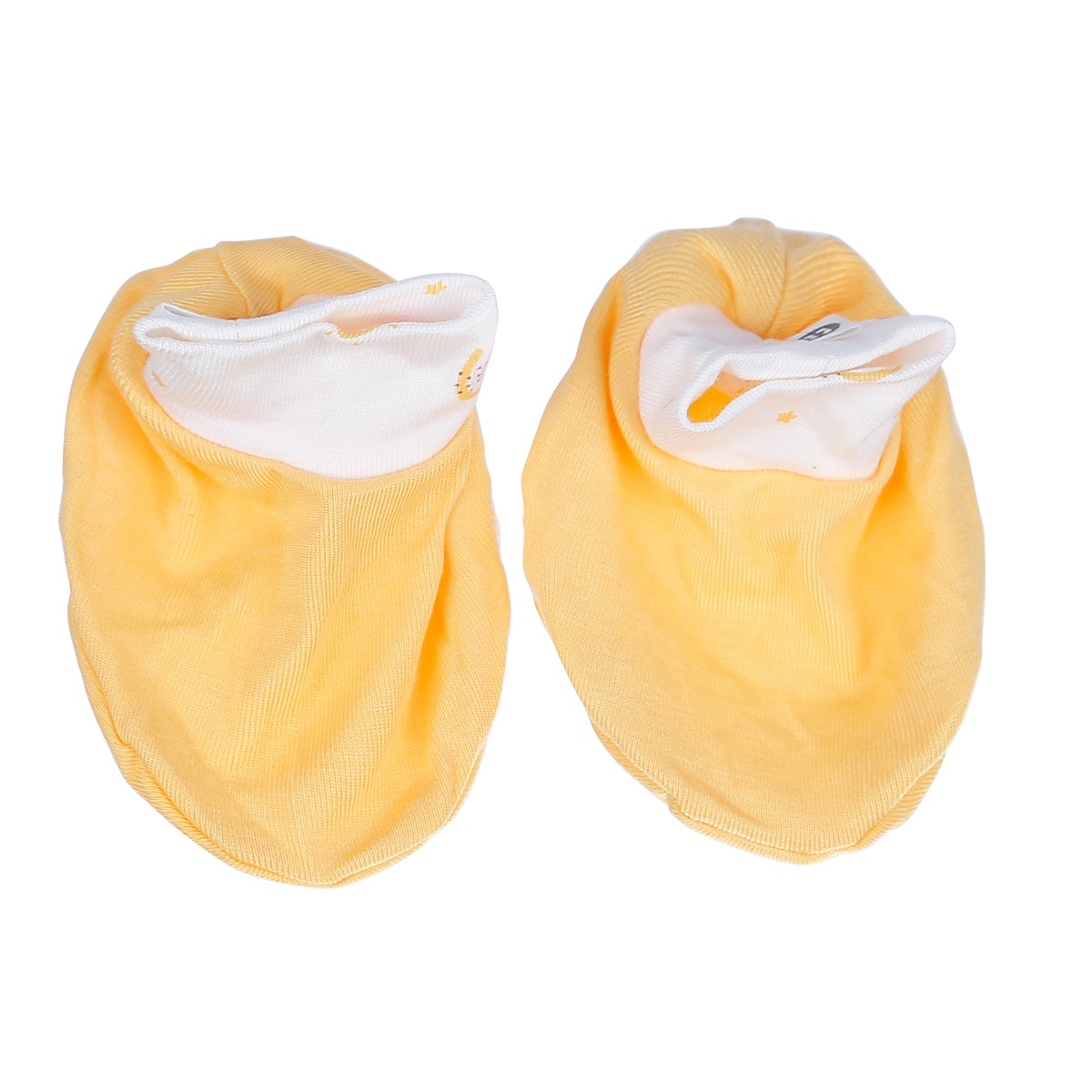 Set bao tay, bao chân kẻ Otis bé gái in hình Mây KidsPlaza ND21H (Trắng Vàng) - mặt phải