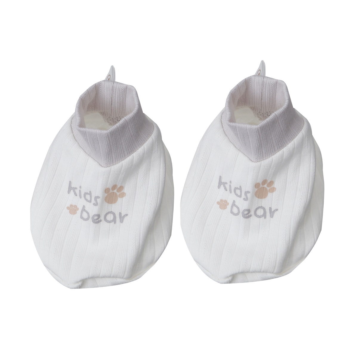 Set bao tay chân KidsPlaza kẻ tăm ND25T (Trắng ghi) - mặt phải