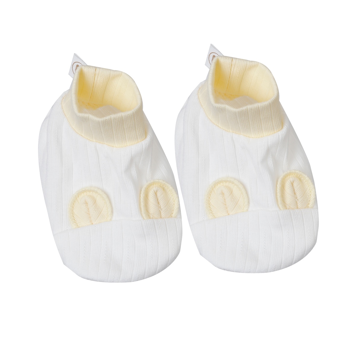 Set bao tay chân KidsPlaza kẻ tăm ND25T (Trắng vàng) - mặt phải