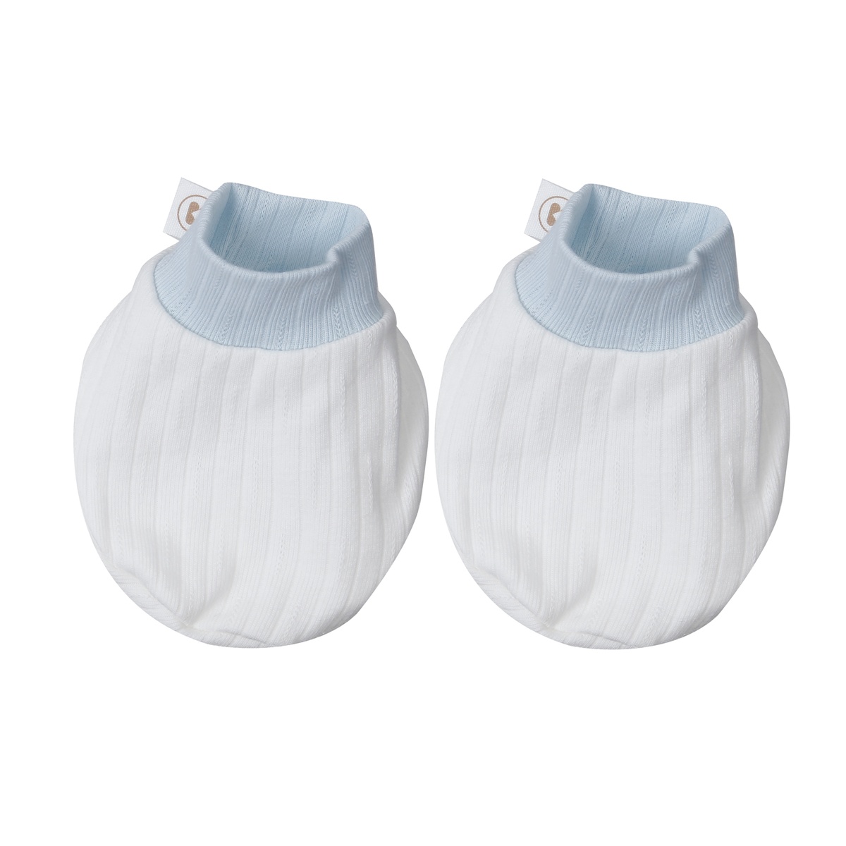 Set bao tay chân KidsPlaza kẻ tăm ND25T (Trắng xanh) - mặt phải