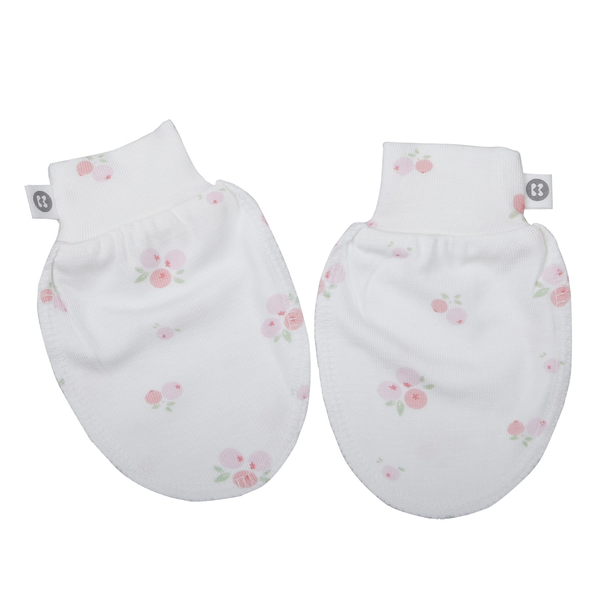 Set bao tay chân KidsPlaza Otis in hoa ND26H (Trắng)  - mặt phải