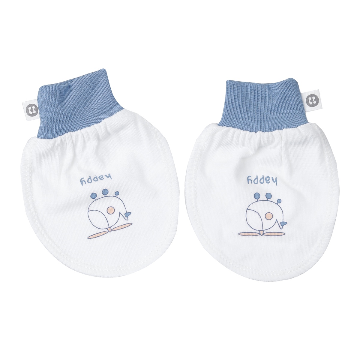 Set bao tay chân KidsPlaza Otis in máy bay ND25T (Trắng) - mặt trái