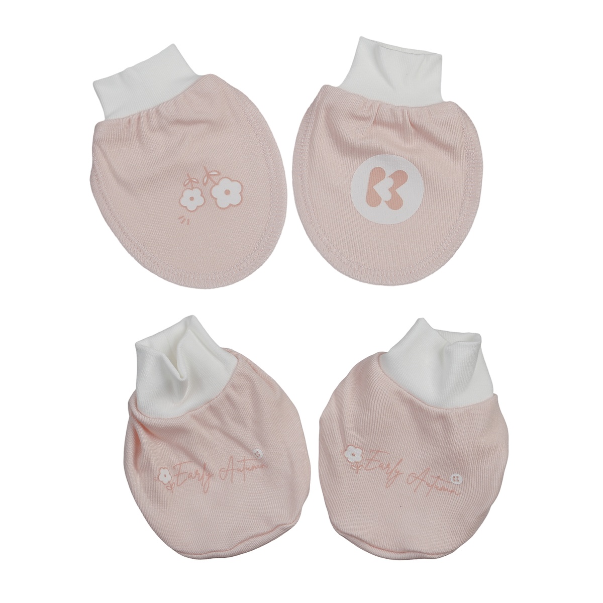 Set bao tay chân KidsPlaza Otis ND25T (Hồng) - mặt trái