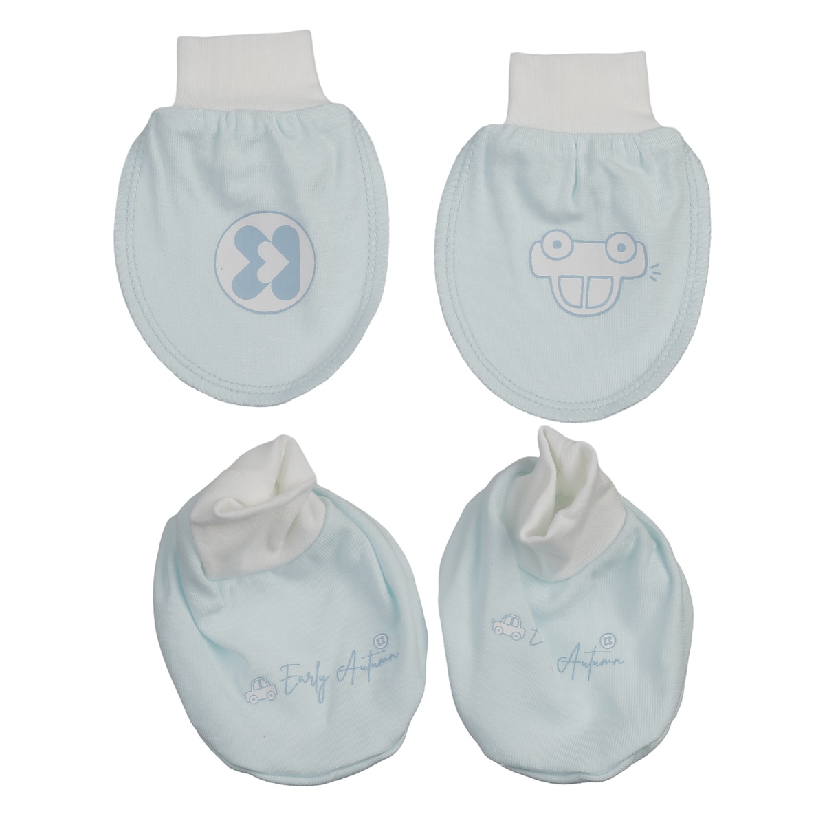 Set bao tay chân KidsPlaza Otis ND25T (Xanh) - mặt trái