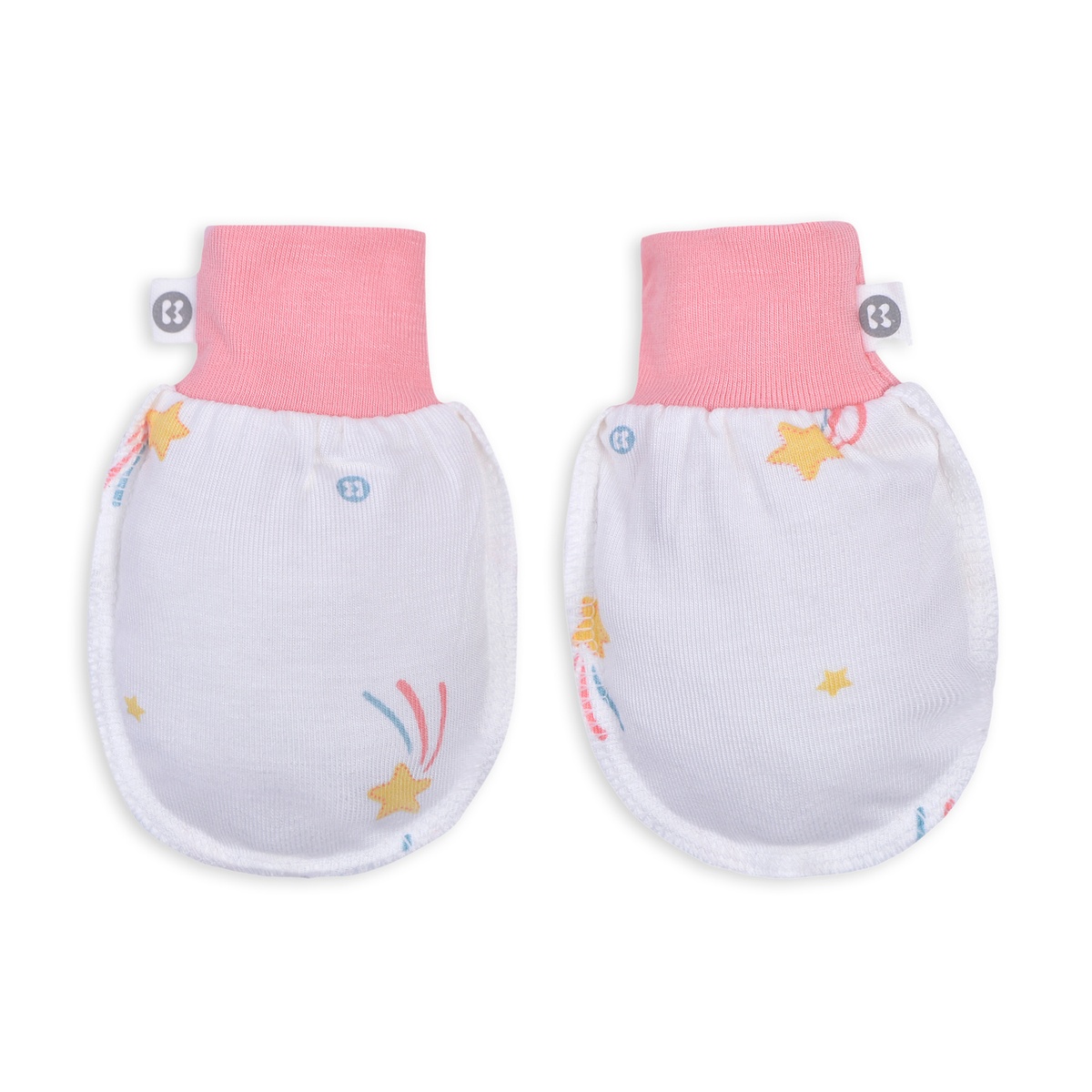 Set bao tay chân Otis bé gái KidsPlaza ND22H Trắng Hồng  - góc nghiêng
