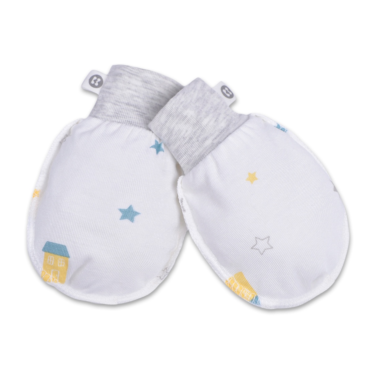 Set bao tay chân Otis bé trai KidsPlaza ND22H Trắng Ghi - mặt trái