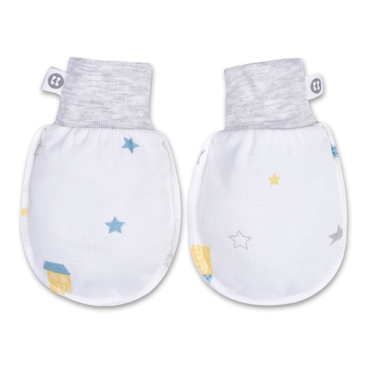 Set bao tay chân Otis bé trai KidsPlaza ND22H Trắng Ghi - mặt phải