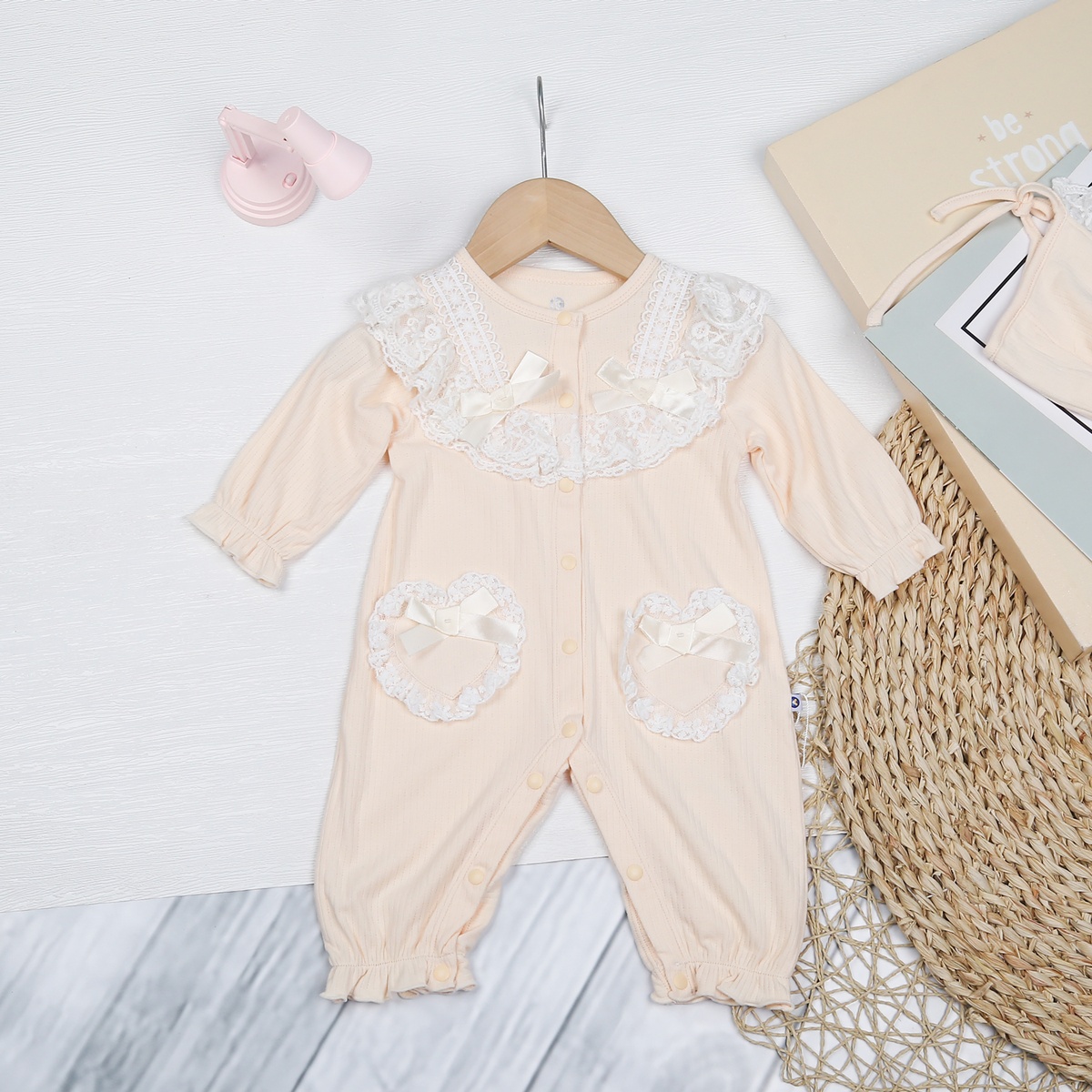 Set body bé gái KidsPlaza gắn nơ HN23T (Vàng)