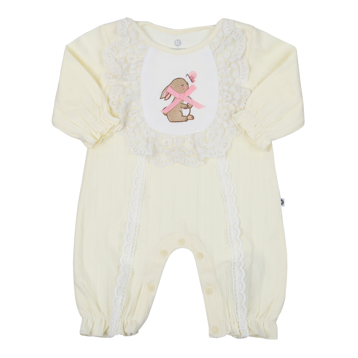 Set body bé gái KidsPlaza thêu thỏ HN23T (Vàng)