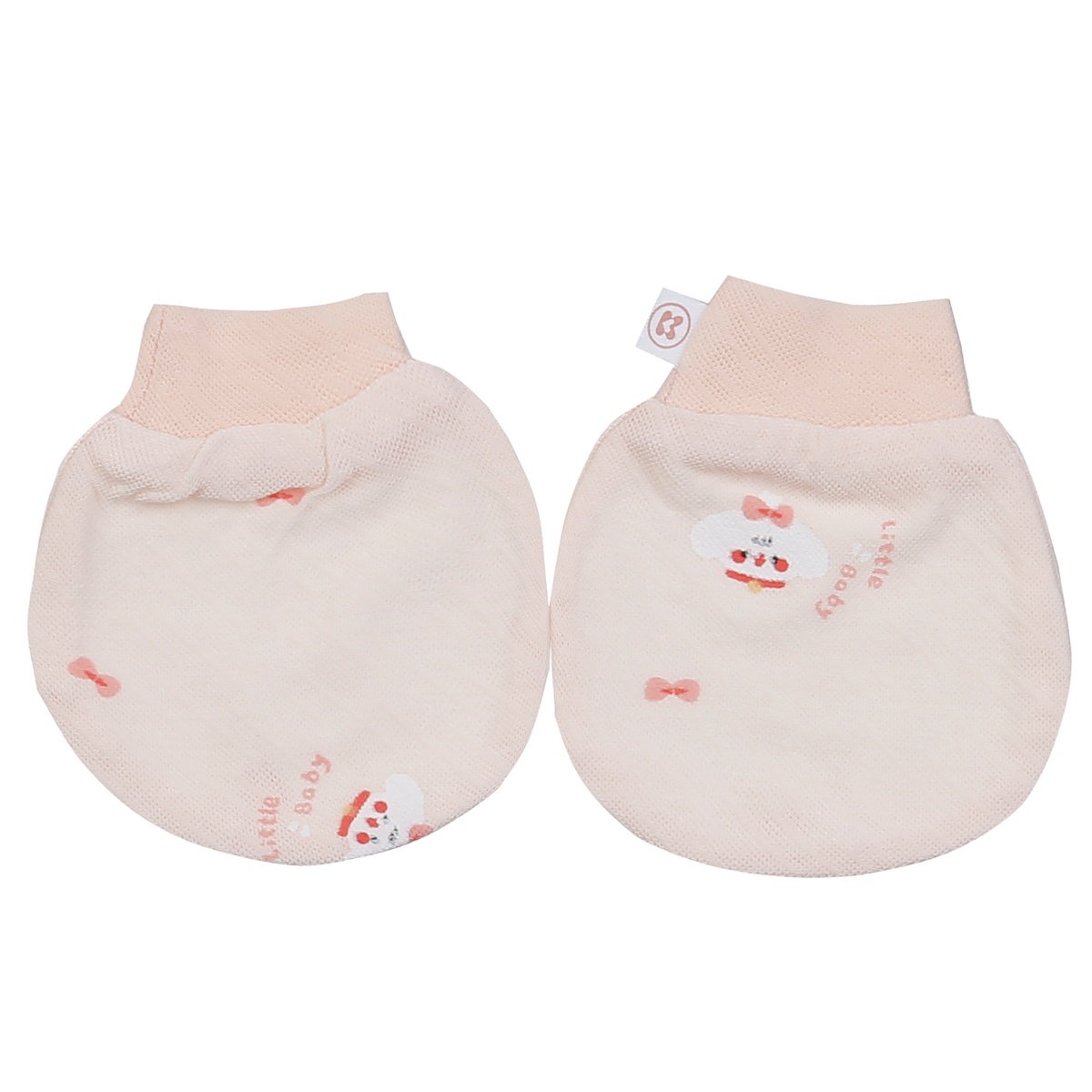 Set bao tay chân sơ sinh Kidsplaza HN24T (Hồng) - mặt phải