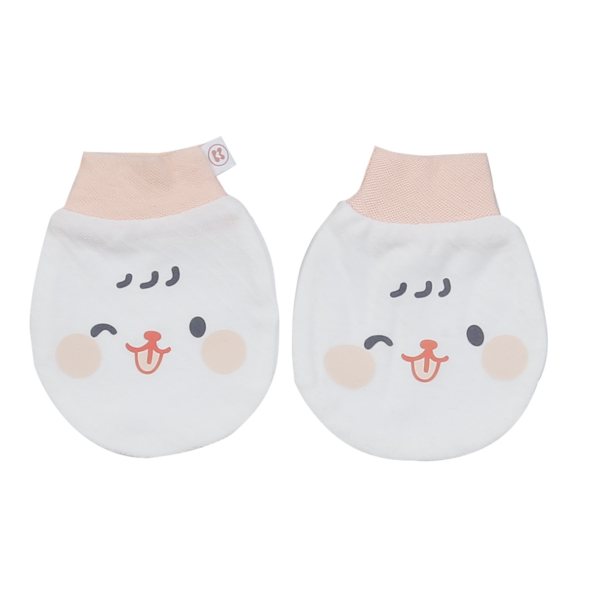 Set bao tay chân sơ sinh Kidsplaza HN24T (Trắng) - mặt phải
