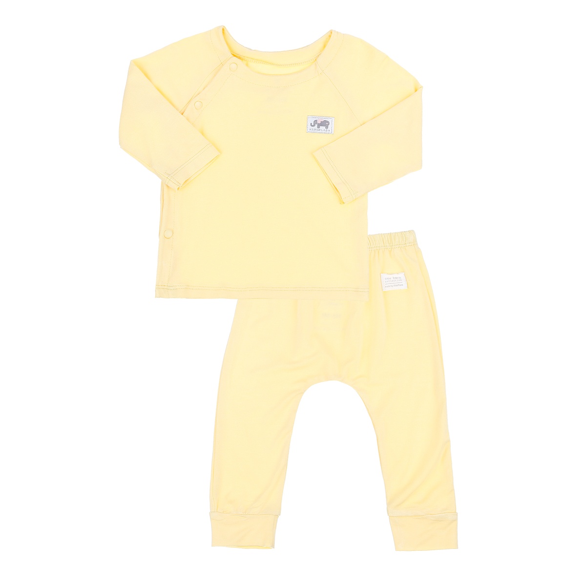 Set đồ sơ sinh combo 6 món bamboo KidsPlaza M21H (Vàng) - mặt trái