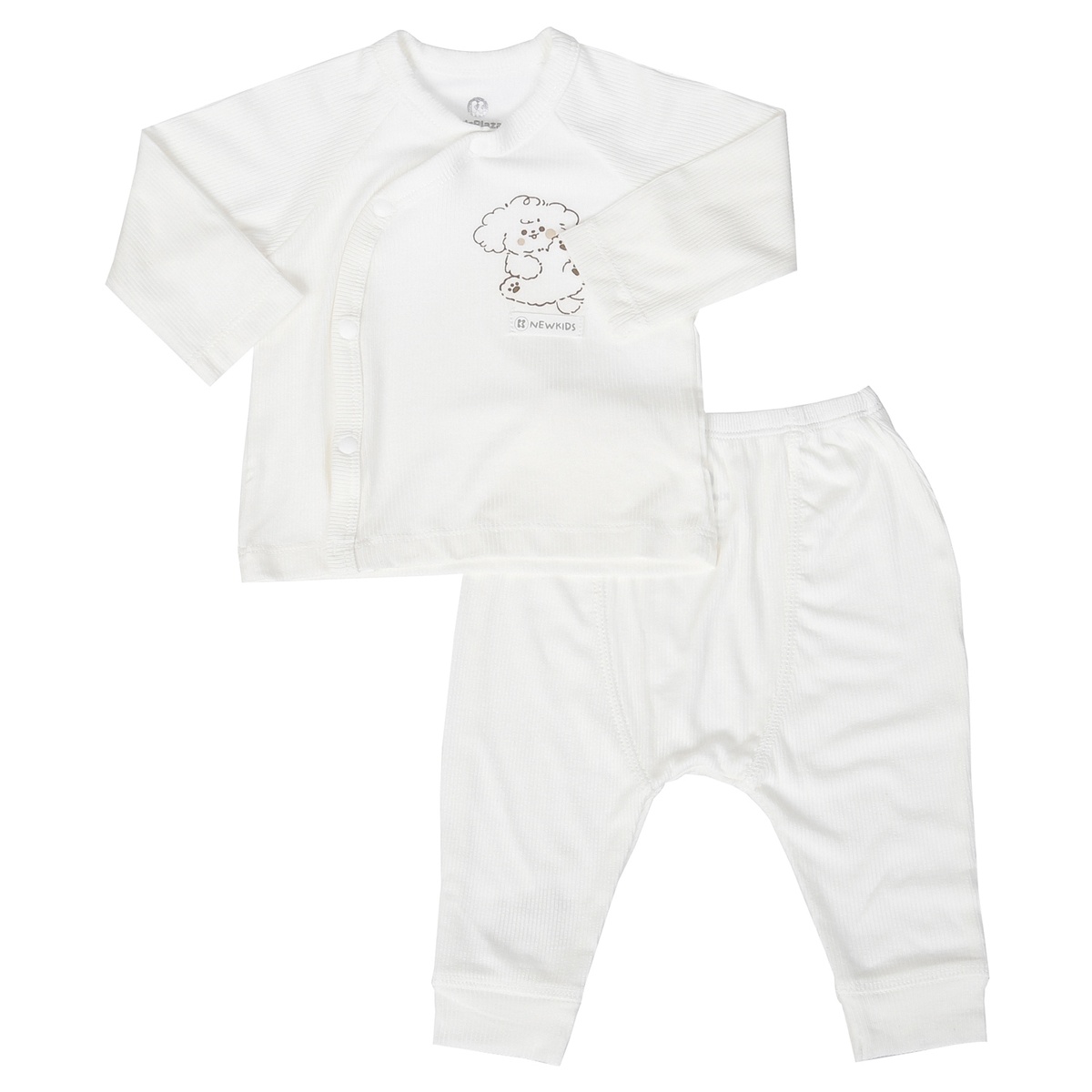 Set đồ sơ sinh KidsPlaza FRESH AIR ND24H (Be) - mặt trái
