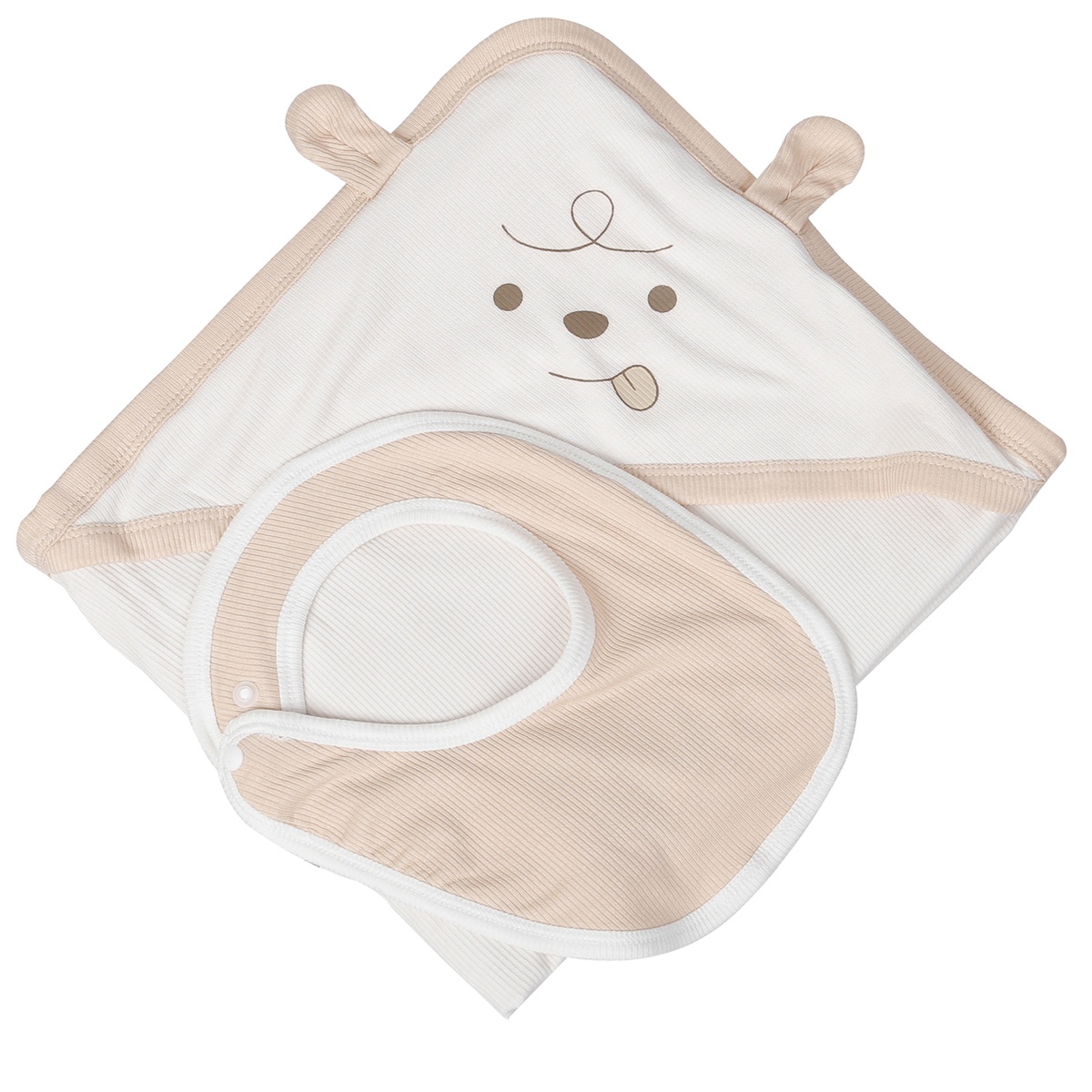 Set đồ sơ sinh KidsPlaza FRESH AIR ND24H (Be) - mặt sau