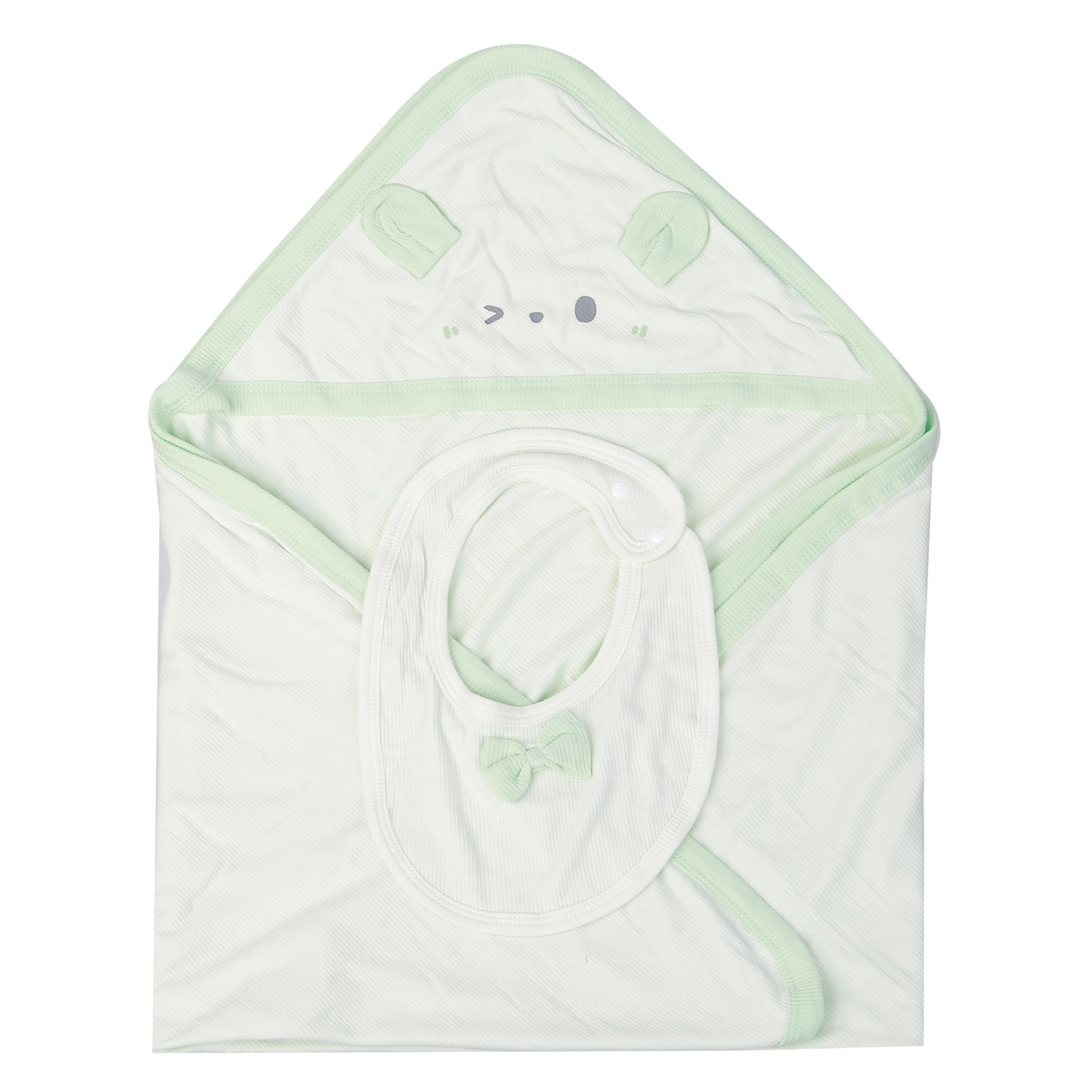 Set đồ sơ sinh KidsPlaza FRESH AIR ND24H (Xanh cốm) - góc nghiêng
