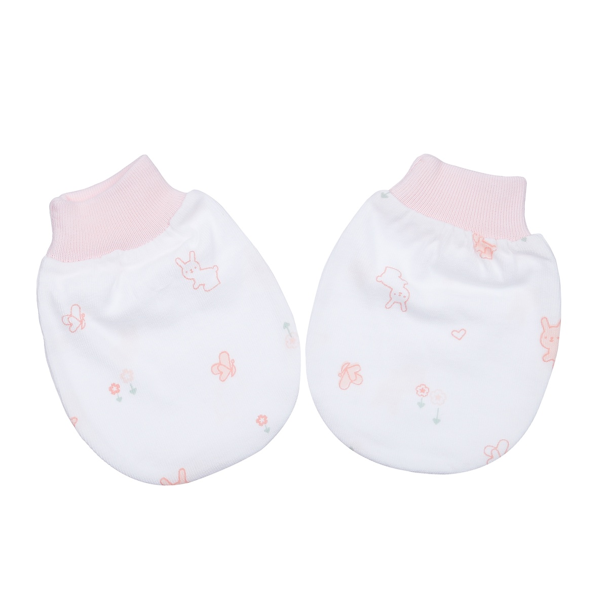 Set mũ bao tay bao chân KidsPlaza cho bé BA21 (Hồng) - mặt sau