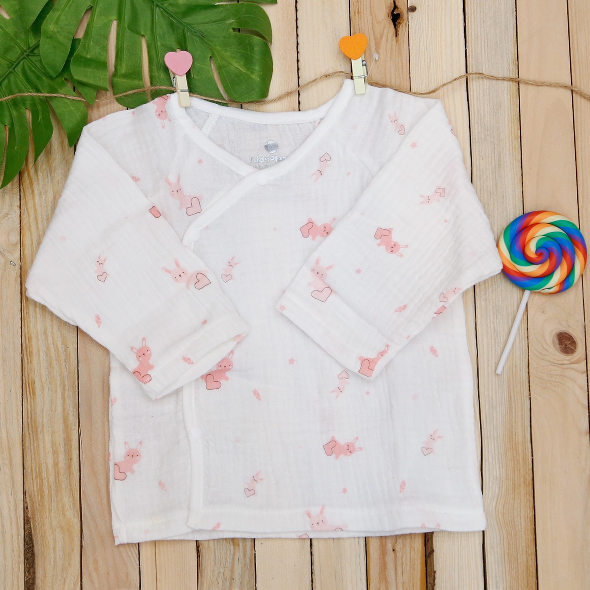 Set quà tặng sơ sinh xô in hình thỏ KidsPlaza M21H (0-6M) - hình 9