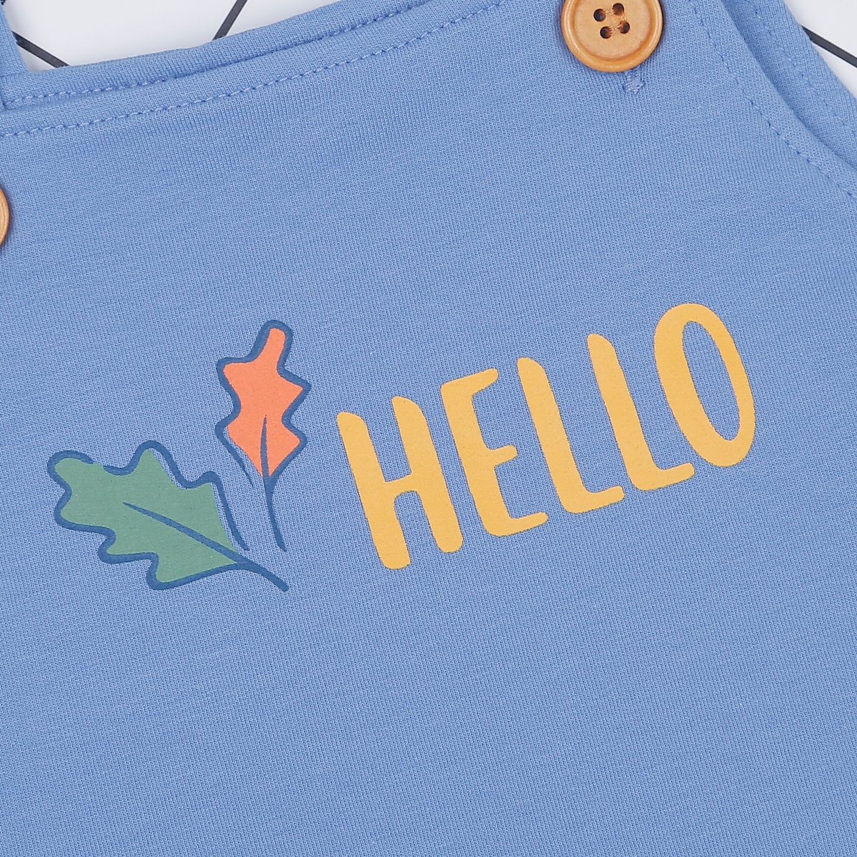 Set yếm bé trai KidsPlaza in HELLO HN22T (Trắng xanh) - hình 7