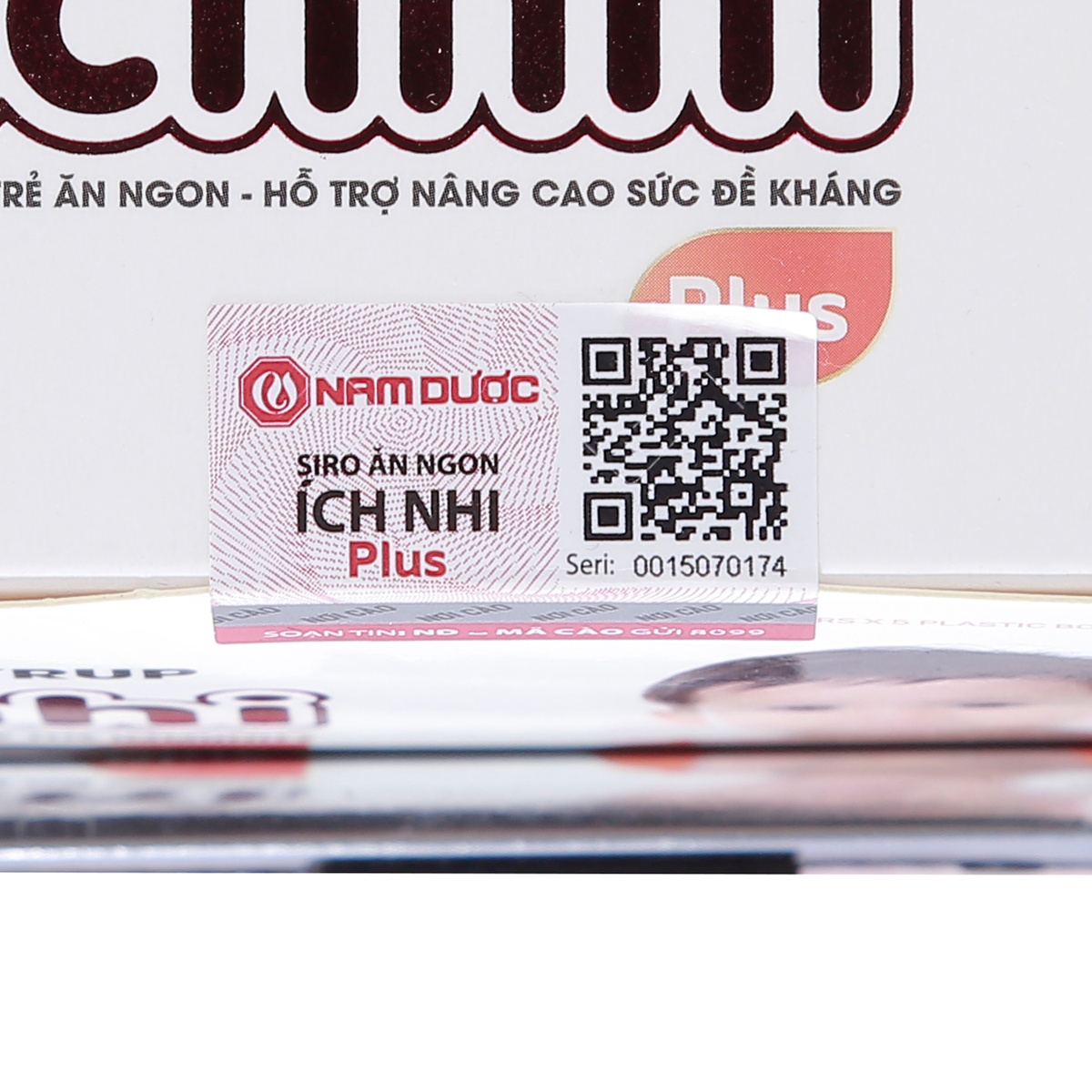Siro ăn ngon Ích Nhi Plus 10ml (Dạng ống) - góc nghiêng
