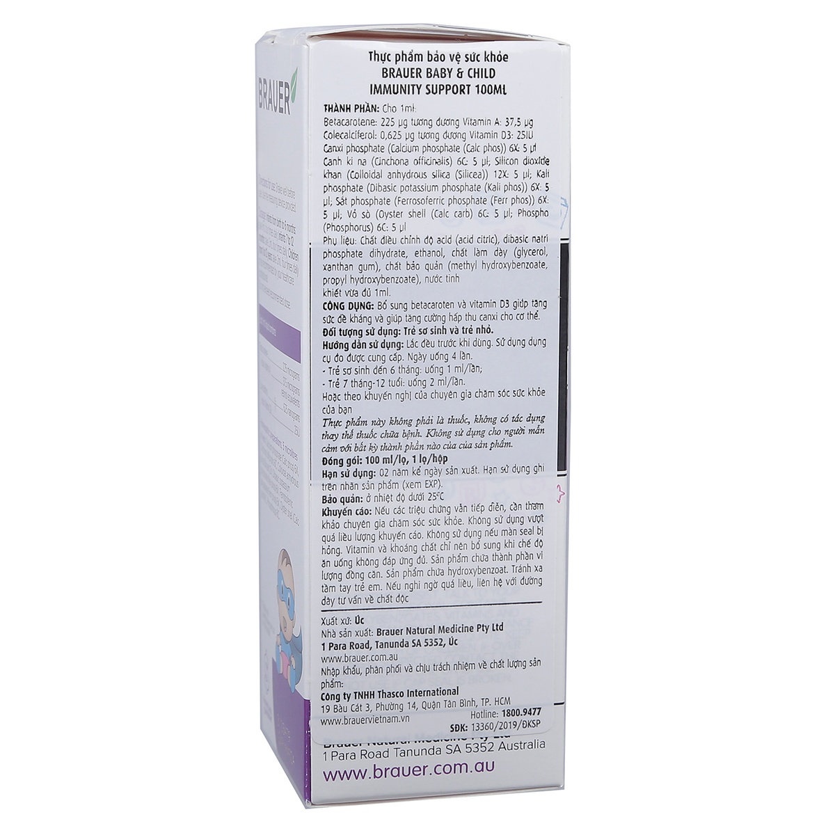 Siro tăng đề kháng Brauer Immunity Support 100ml của Úc - hình 6