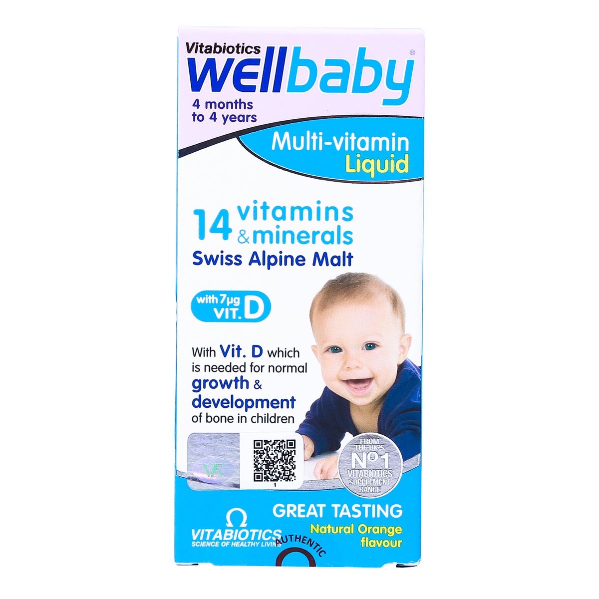 Thực phẩm bảo vệ sức khỏe Wellbaby Multi-Vitamin Liquid 150ml - mặt trái