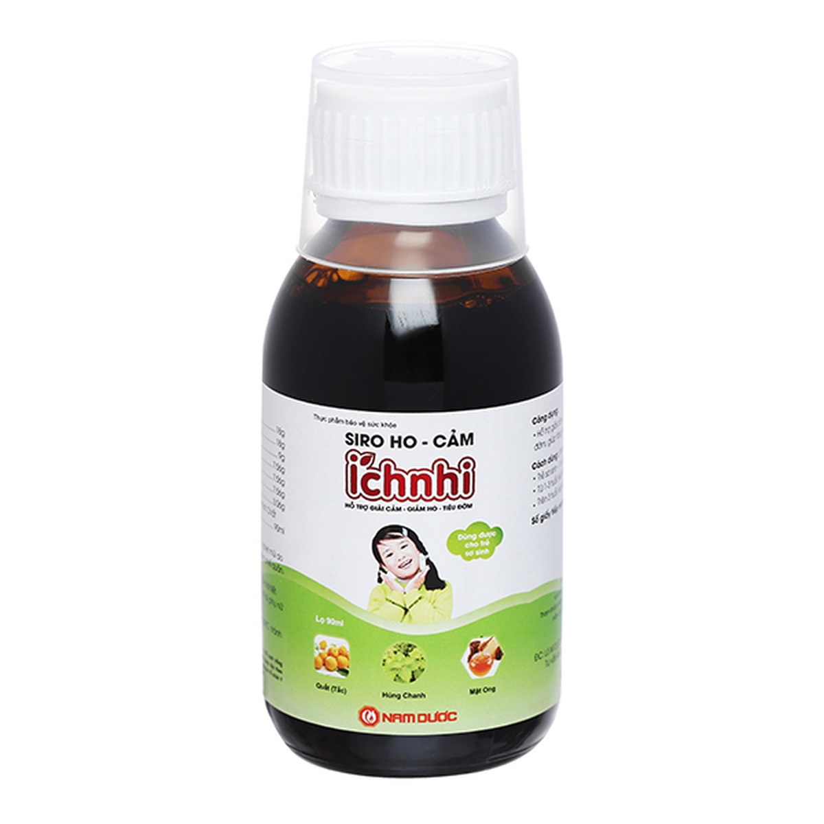Siro ho cảm Ích Nhi hỗ trợ giảm ho, tăng đề kháng chai 90ml - hình 6