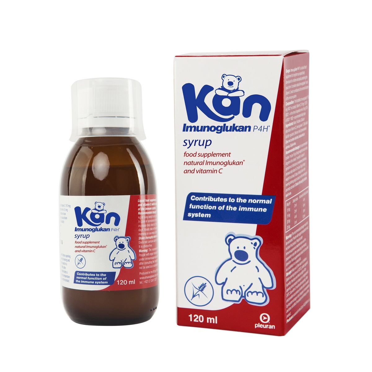 Thực phẩm bảo vệ sức khỏe Imunoglukan P4H 120ml - mặt phải