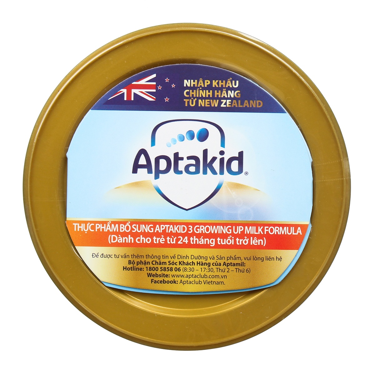 Sữa Aptakid New Zealand số 3 900g cho bé 2Y+ - góc nghiêng