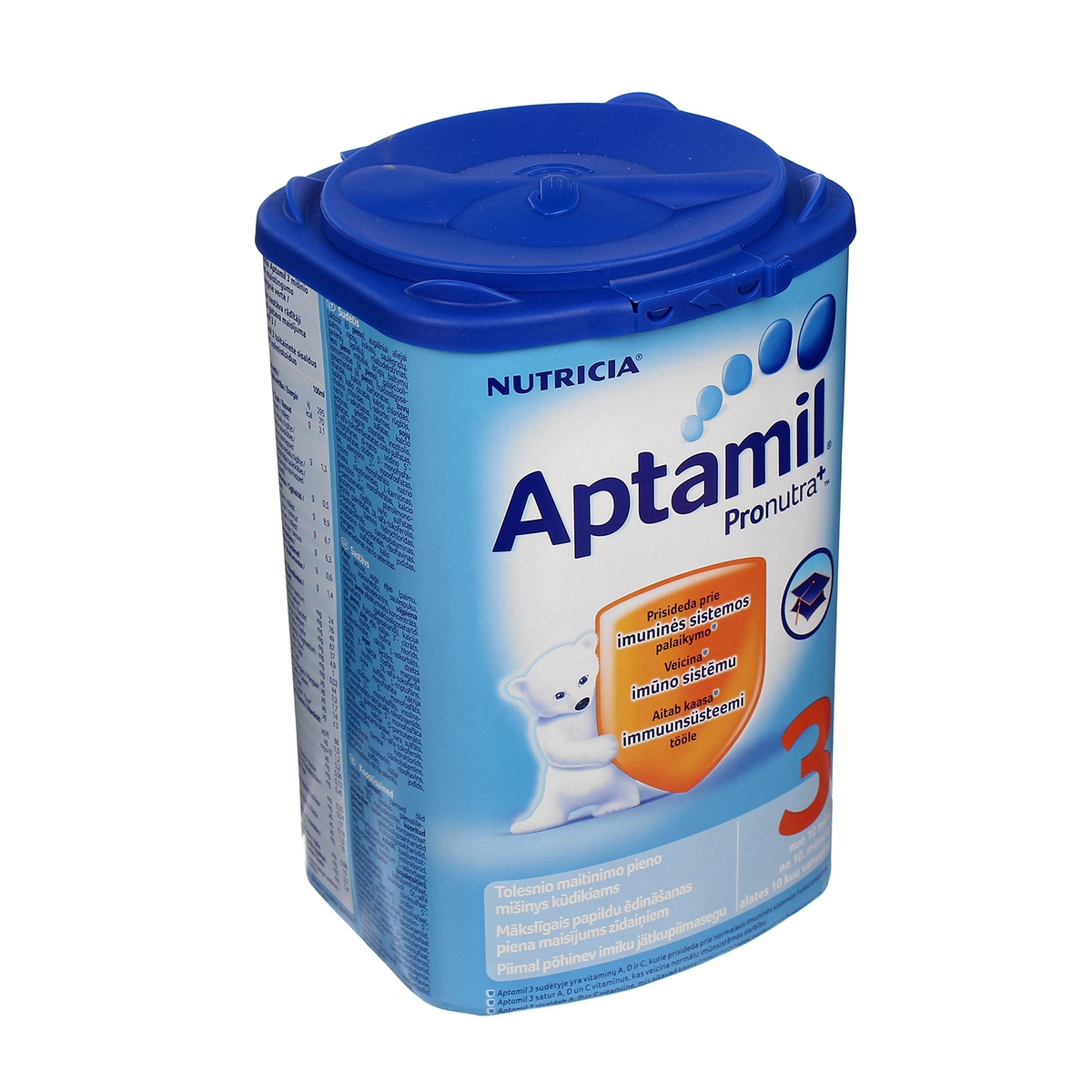 Sữa Aptamil Đức số 3 hộp 800g Natricia - mặt trái