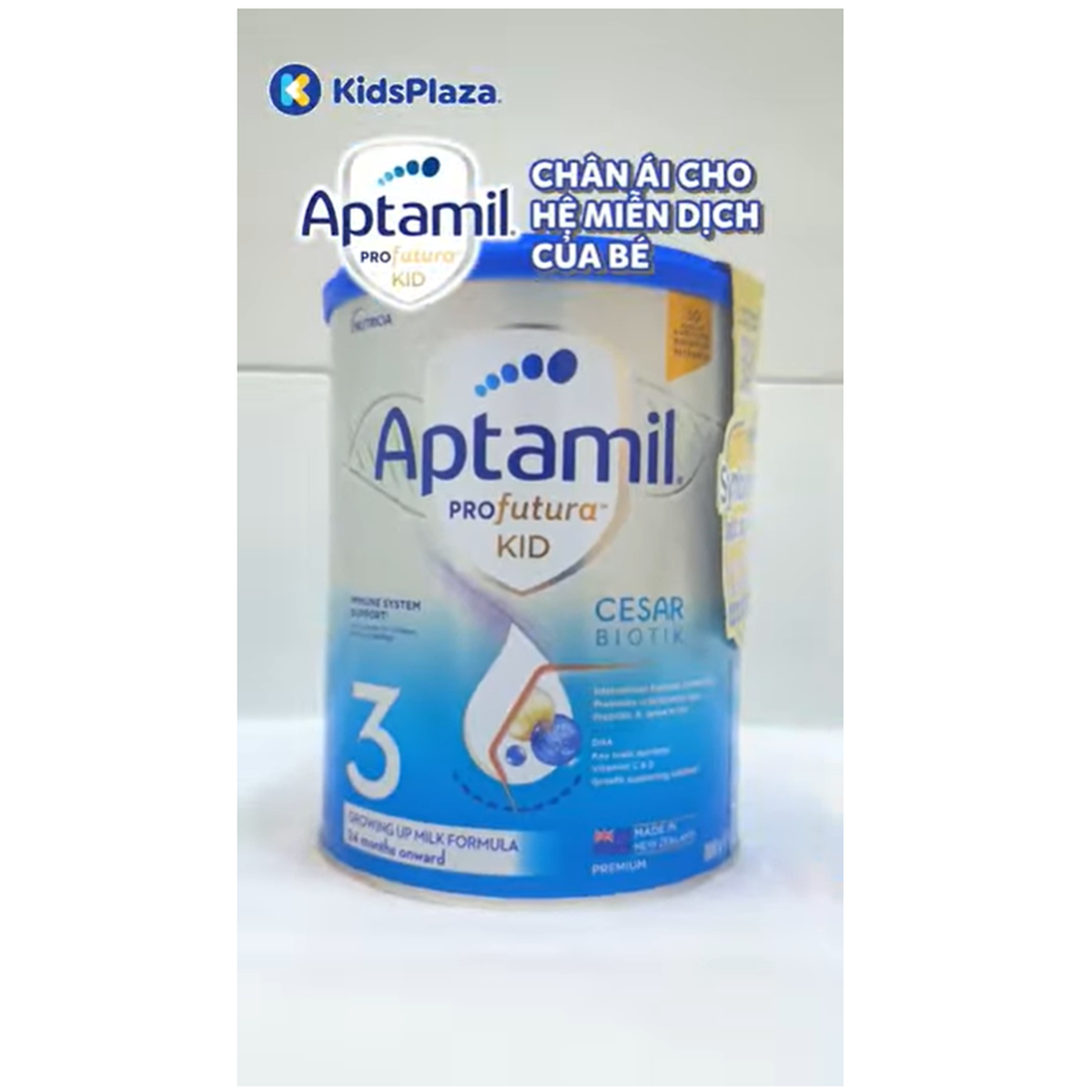 Sữa Aptamil Profutura Kid Cesarbiotik số 3 (cho bé từ 2 tuổi) 800g - video
