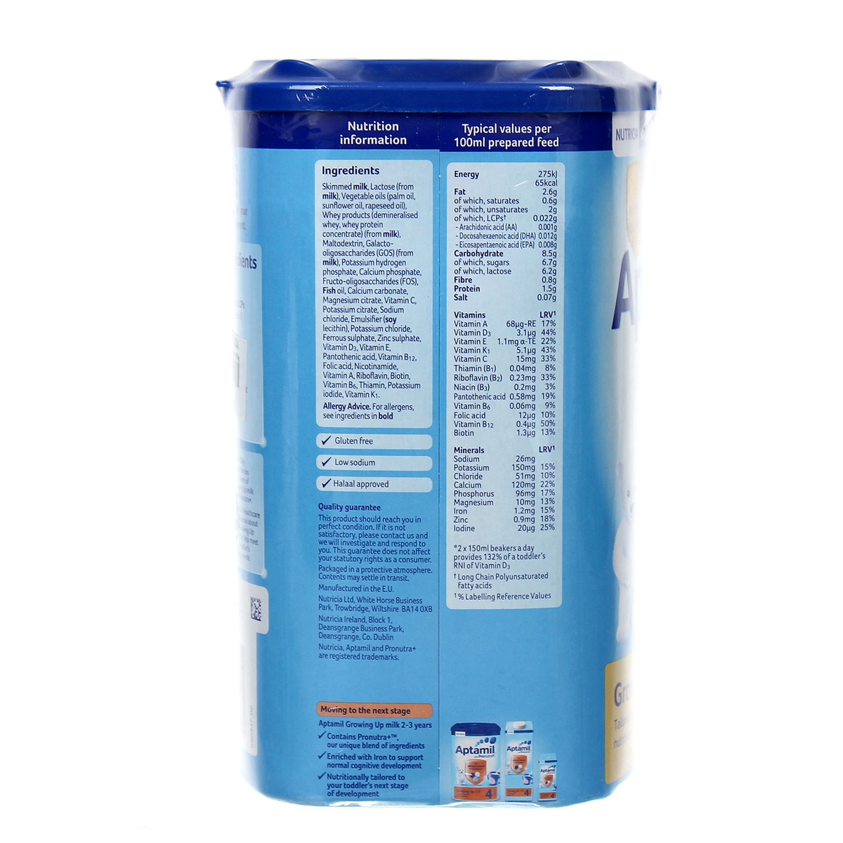 Sữa Aptamil Anh số 3 (900g) - mặt phải
