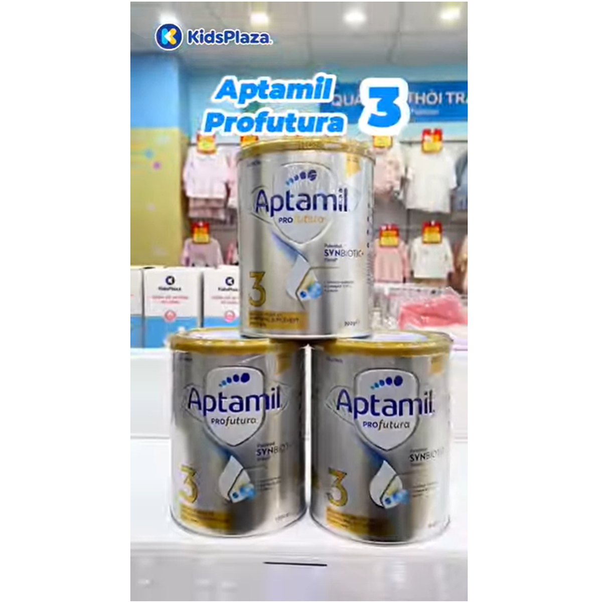 Sữa Aptamil Profutura Úc số 3 (cho bé 12-36 tháng) 900g - video