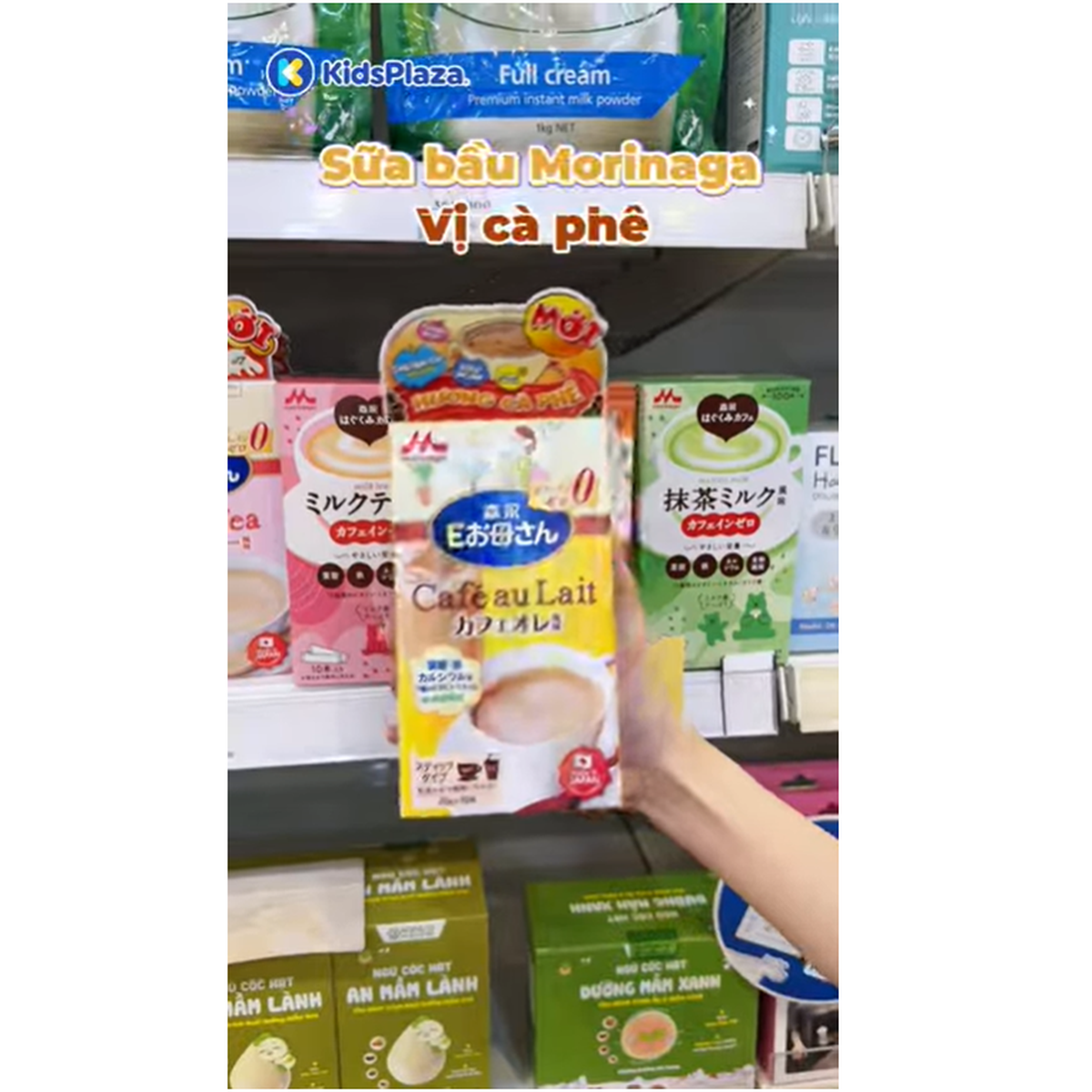Sữa bầu Morinaga vị Cafe Nhật (216g) - video