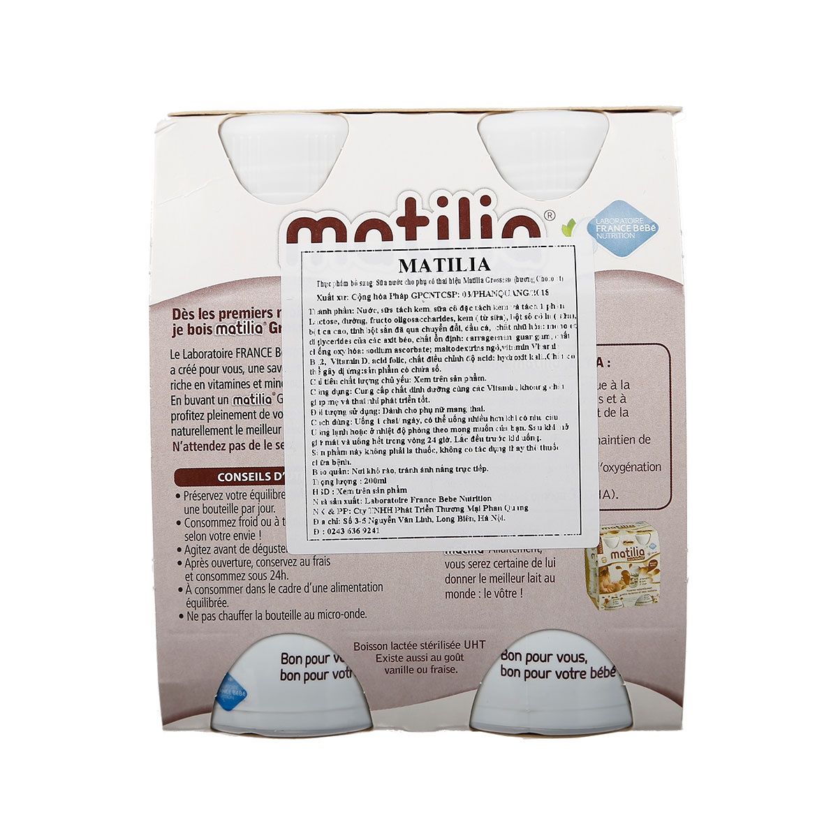 Sữa Bầu Matilia Vị Socola (Lốc 4 Hộp) - hình 10