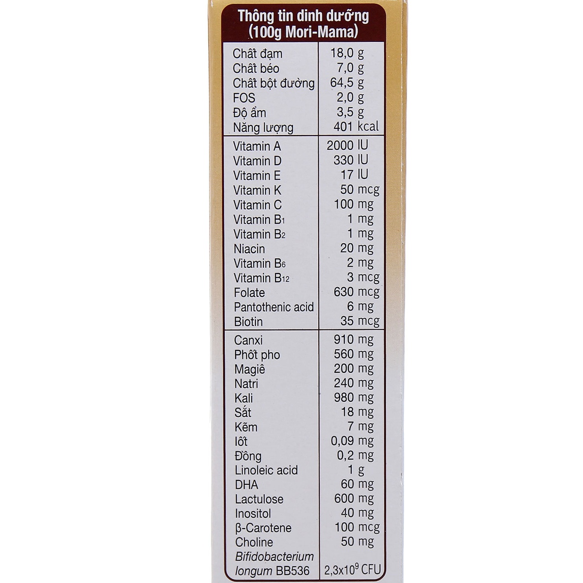 Sữa bầu Mori Mama 200g (vị Socola) - hình 6