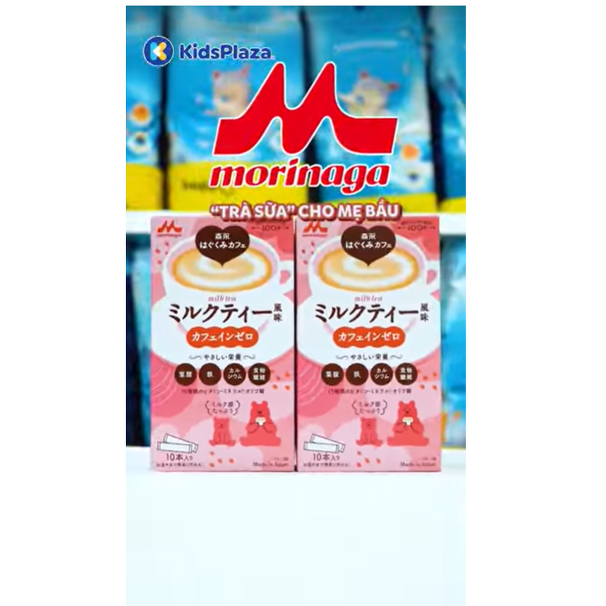 Sữa bầu Morinaga vị trà sữa 200g - video