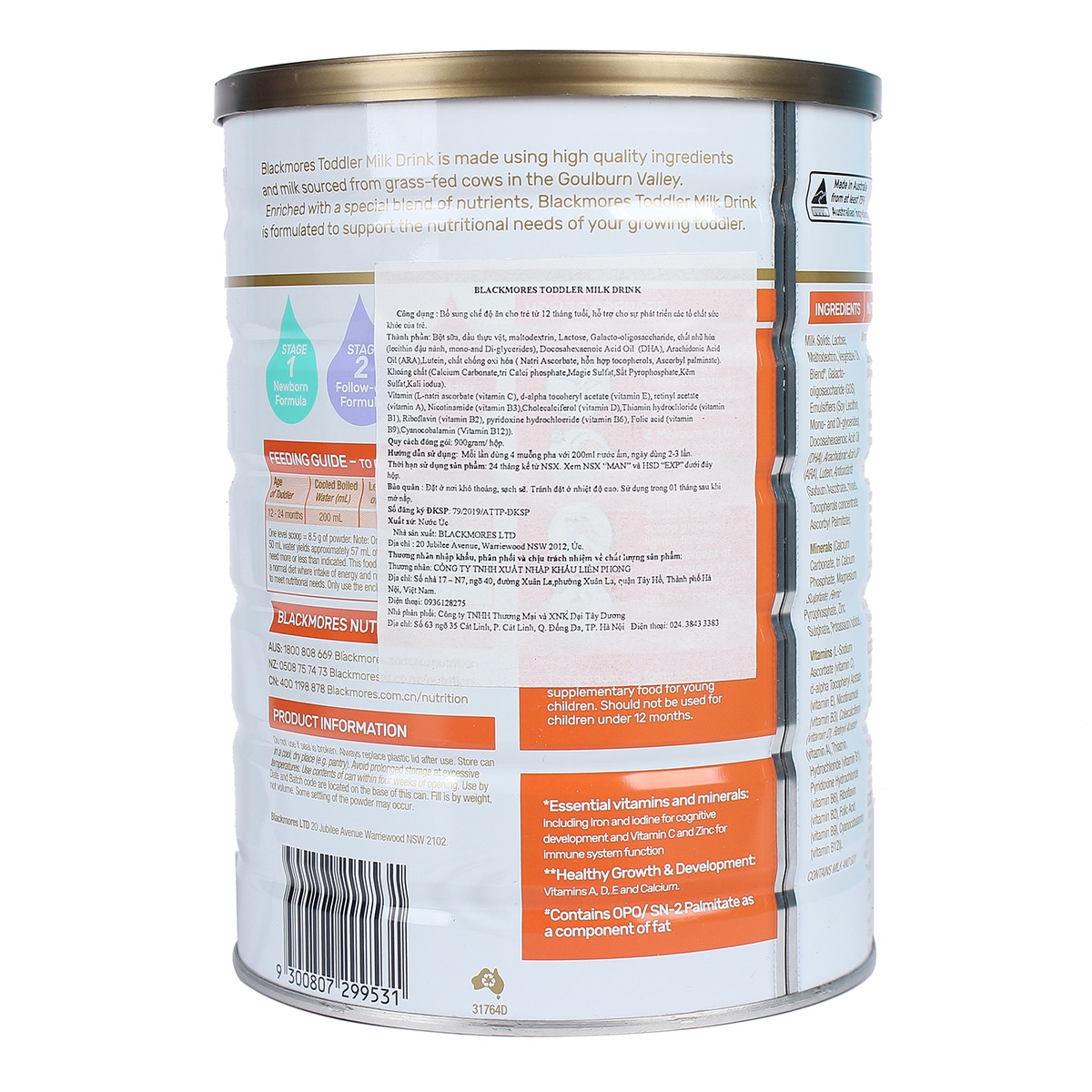 Sữa Blackmores Úc số 3 (cho bé từ 12 tháng) 900g - Sữa Blackmores số 3 Toddler 900g (>12 tháng)-4